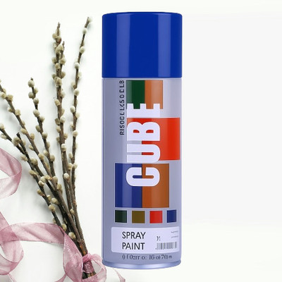 Golden Fox Cube Blue Spray Paint Medium Blue Spray Paint 400 ml(Pack of 1)