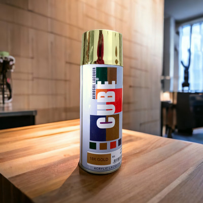 GHANA HUB Original Cube Gold Spray Paint 450 ml(Pack of 1)