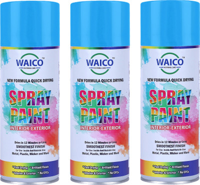 TECHTOM NEW_Waico_Blue_Pk3 Blue Spray Paint 1200 ml(Pack of 3)