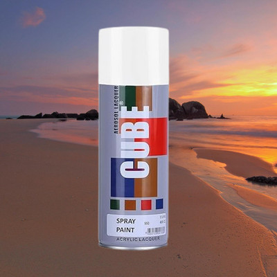 MODAROCK White Spray Paint 400 ml(Pack of 1)