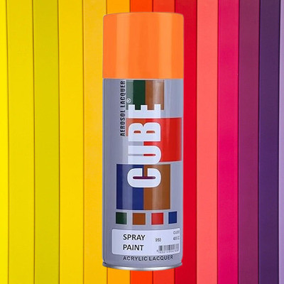 MODAROCK Cube orange Spray Paint Orange Spray Paint 400 ml(Pack of 1)