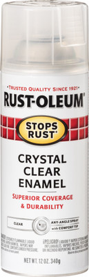 MROkart Rust-Oleum Stops Rust 7701830 Crystal Clear Prevention Enamel Clear Spray Paint 340 ml(Pack of 1)