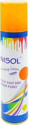 Ninetales Unisol Multi-Surface Acrylic Fast Dry Spray Paint Orange Spray Paint 250 ml(Pack of 1)