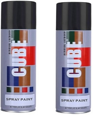 PROWOXI black Spray Paint 400 ml(Pack of 2)