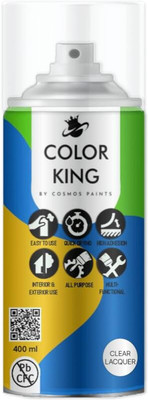 color king 1007 Matte-White Multi Purpose Spray Paint 400ml 1007MattWhite Spray Paint 400 ml(Pack of 1)