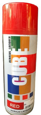 CUBE Red Spray Paint 400 ml(Pack of 1)
