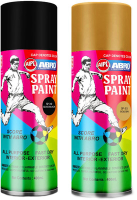 ABRO ABRO Premium Quality Spray Paint with 2x more Coverage Multicolor Spray Paint 400 ml(Pack of 2)