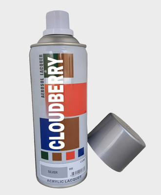 Cloudberry Gloss Finish Silver Spray Paint 400 ml(Pack of 1)