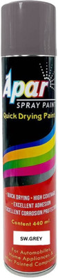 apar Automotive Spray Paint Sw. Grey - 440 ml , Grey Spray Paint 450 ml(Pack of 1)