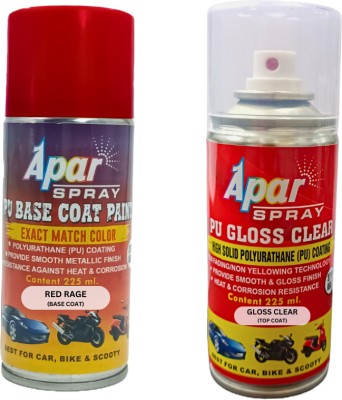 apar Spray Paint Red Rage (RC Colour Name) + Red Spray Paint 450 ml(Pack of 2)