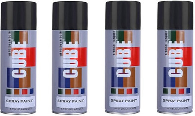 PROWOXI Cube BLACK Spray Paint 400 ml(Pack of 4)