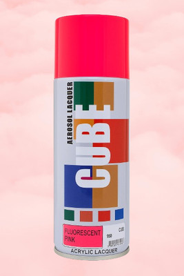 Golden Fox fluorescent pink Spray Paint 400 ml(Pack of 1)