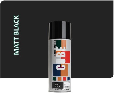 mystic AUTO CARE SPRAY PAINT MATT BLACK Spray Paint 400 ml(Pack of 1)