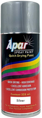APAR C Spray Paint Can SILVER-225ml(Pack of 1) For art & craft Paint work. Silver Spray Paint 200 ml(Pack of 1)