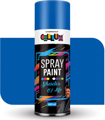 CELLUX 3X Ultra Cover Spray Paint for Wood, Metal, Plastic, Glass & More Surfaces ISUZU BLUE Spray Paint 400 ml(Pack of 1)