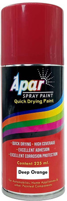 apar Spray Paint Can DEEP ORANGE - 225 ml (Pack of 1), Orange Spray Paint 225 ml(Pack of 1)