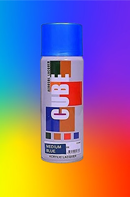 Golden Fox cube Aerosol Spray Paint 400ml for Multipurpose use Blue Spray Paint 400 ml(Pack of 1)