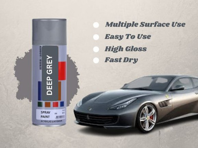 Cubee Deep Grey Spray Paint 400 ml(Pack of 1)