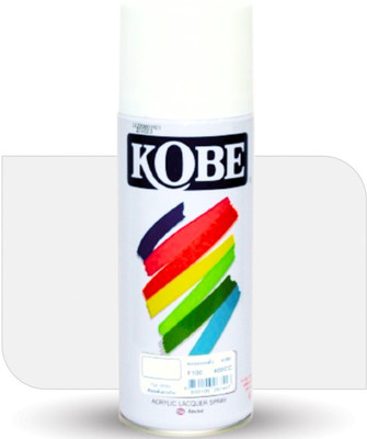 Kobe Matte White Acrylic Spray Paint Matte Finish Multipurpose Spray Paint Colour DIY, Quick Drying Good finish for Metal, Wood, and Walls Spray Paint 400 ml(Pack of 1)