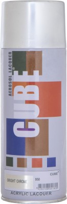 MOBIAX BRIGHT CHORME White Spray Paint 400 ml(Pack of 1)