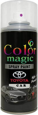 COLORMAGIC CAVE BLACK SPRAY PAINT COMPATIBLE FOR HYRYDER CAVE BLACK SPRAY PAINT(RC PAPER NAME) COMPATIBLE FOR TOYOTA CAR URBAN CRUISER Spray Paint 200 ml(Pack of 1)