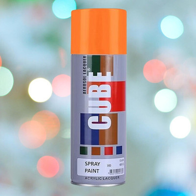 MODAROCK Cube orange Spray Paint Orange Spray Paint 400 ml(Pack of 1)