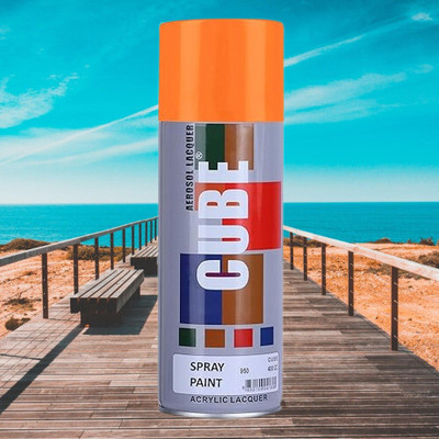MODAROCK Cube orange Spray Paint Orange Spray Paint 400 ml(Pack of 1)