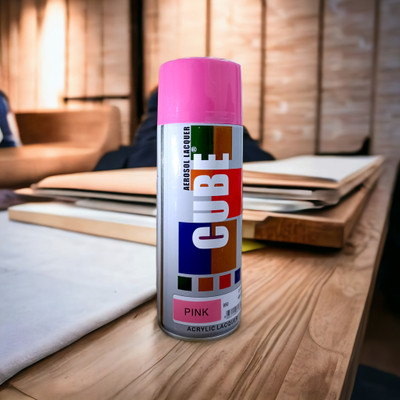 GHANA HUB Original Cube Pink Spray Paint 400 ml(Pack of 1)