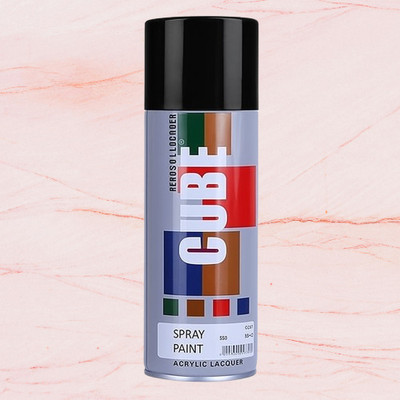 MODAROCK Cube Gloss Black Spray Paint Gloss Black Spray Paint 400 ml(Pack of 1)