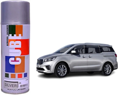 CUBE Silver Spray Paint 450 ml(Pack of 1)