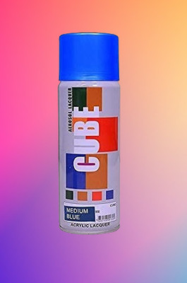 Golden Fox cube Aerosol Spray Paint 400ml for Multipurpose use Blue Spray Paint 400 ml(Pack of 1)