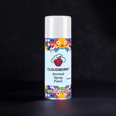 Cloudberry Gloss Finish Silver Spray Paint 400 ml(Pack of 1)