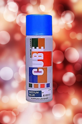 Golden Fox cube Aerosol Spray Paint 400ml for Multipurpose use Blue Spray Paint 400 ml(Pack of 1)