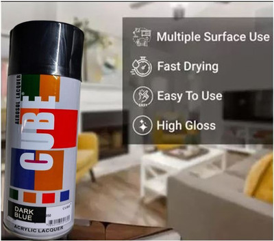 CUBE Blue Spray Paint 400 ml(Pack of 1)