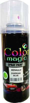 COLORMAGIC ZANSKAR BLUE ( RENAULT CAR KWID) | DIY Quick Drying Gloss Finish for Cars Blue Spray Paint 220 ml(Pack of 1)