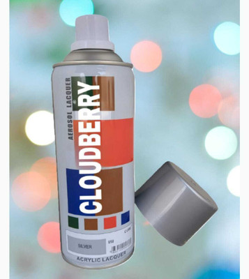 Cloudberry Gloss Finish Silver Spray Paint 400 ml(Pack of 1)