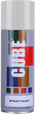 Myryds Premium Quality Multi-Purpose Cube Silver Spray Paint 400 ml(Pack of 1)