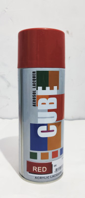 CUBE Red Spray Paint 400 ml(Pack of 1)