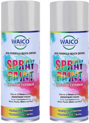 WAICO Silver Spray Paint 800 ml(Pack of 2)