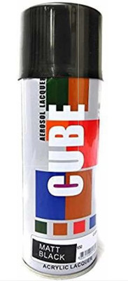 CUBE cube Aerosol car & bike Black Spray Paint 450 ml(Pack of 1)