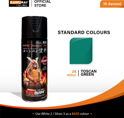 Samurai Kurobushi Standard Colours 26/322 TOSCA GREEN Spray Paint 400 ml(Pack of 1)
