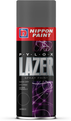 Nippon Paint Pylox Lazer Black Spray Paint 400 ml(Pack of 1)