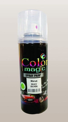 COLORMAGIC SILKY SILVER ( MARUTI CAR SWIFT DEZIRE) | DIY Quick Drying Gloss Finish for Cars Silver Spray Paint 220 ml(Pack of 1)