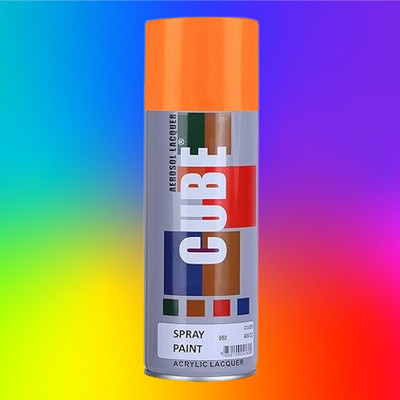 MODAROCK Cube orange Spray Paint Orange Spray Paint 400 ml(Pack of 1)
