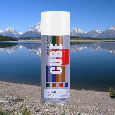 MODAROCK White Spray Paint White Spray Paint 400 ml(Pack of 1)