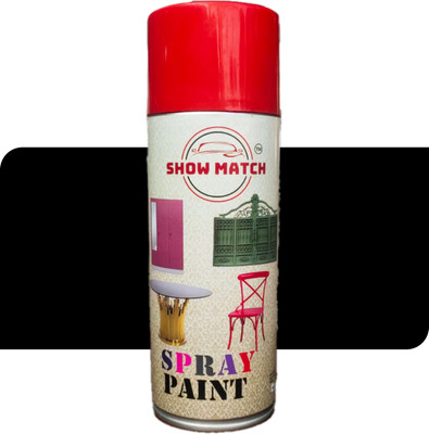 Show Match Black Spray Paint 400 ml(Pack of 1)