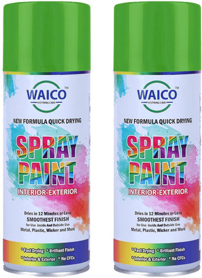 WAICO Green Spray Paint 800 ml(Pack of 2)