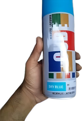 Shridha Enterprises Cube Sky Blue Spray Paint 400 ml(Pack of 1)