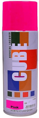Golden Fox cube Aerosol Spray Paint 400ml for Multipurpose use Pink Spray Paint 400 ml(Pack of 1)