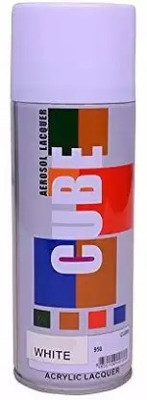 CUBE White Spray Paint 400 ml(Pack of 1)